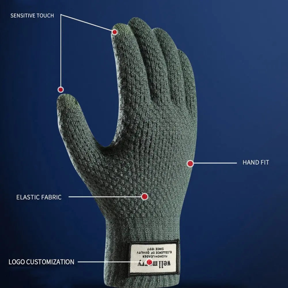 Woollen Gloves Touchscreen Compatible