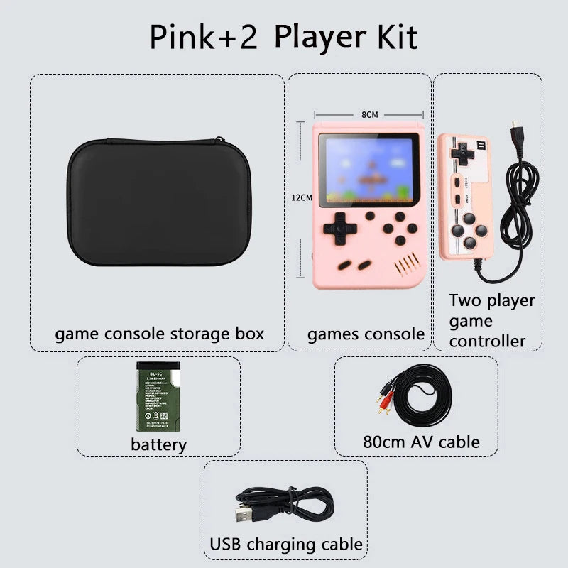 Built-in 500+ Classic arcade retro Game Boy